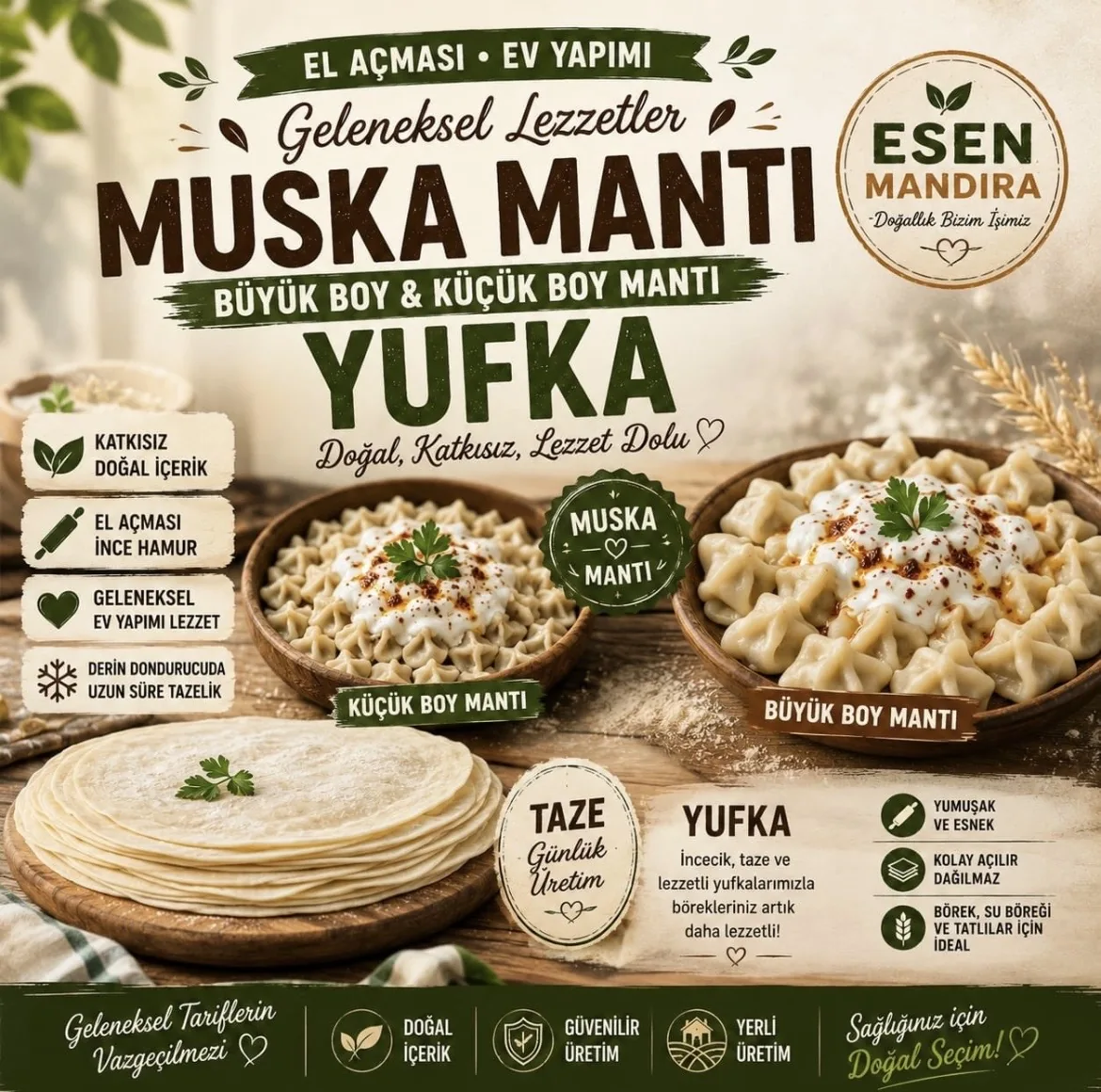 Mantı ve yufka