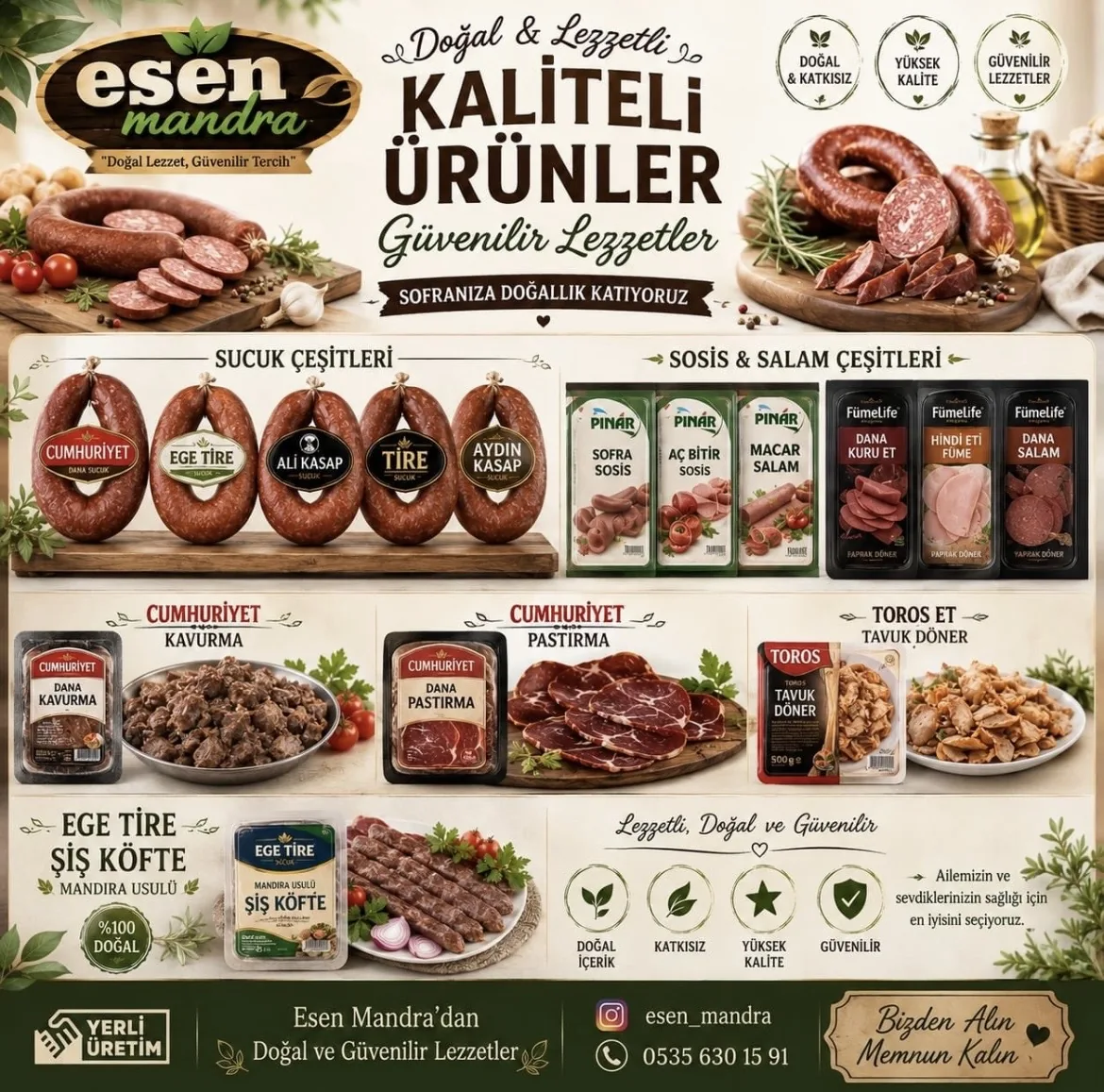 Şarküteri çeşitleri